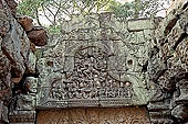 Preah Khan - northern satellite temple dedicated to Shiva, fronton of dancing Shiva